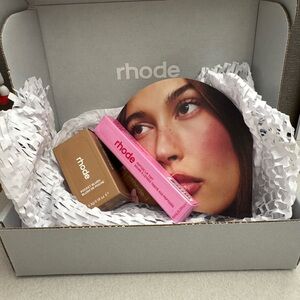 RHODE Limited edition blush in sprinkle and Jelly bean lip peptide
